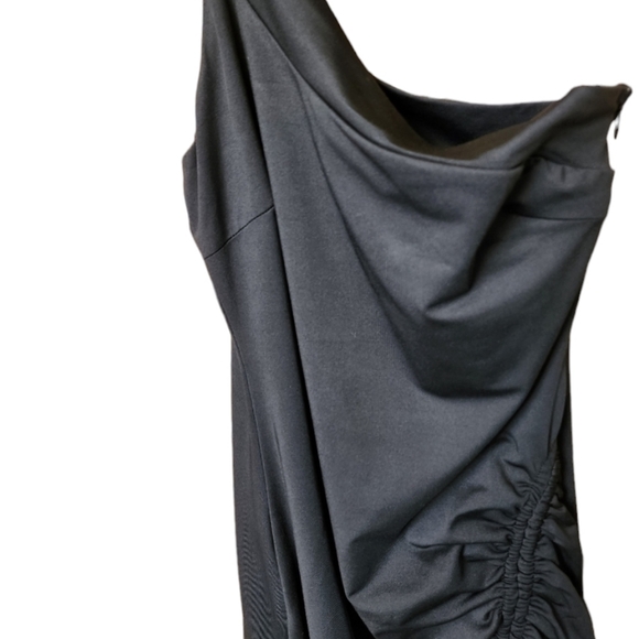 RUMOR dress bodycon mini black slinky size 10 - Picture 9 of 9